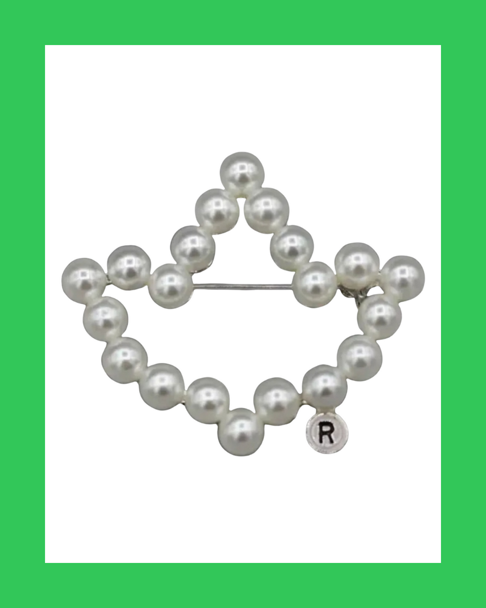 AKA Pearl Lapel Pin Ravenunlimited