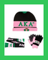 AKA Scarf Set- Black