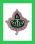 AKA Pink Pearls Lapel Pin